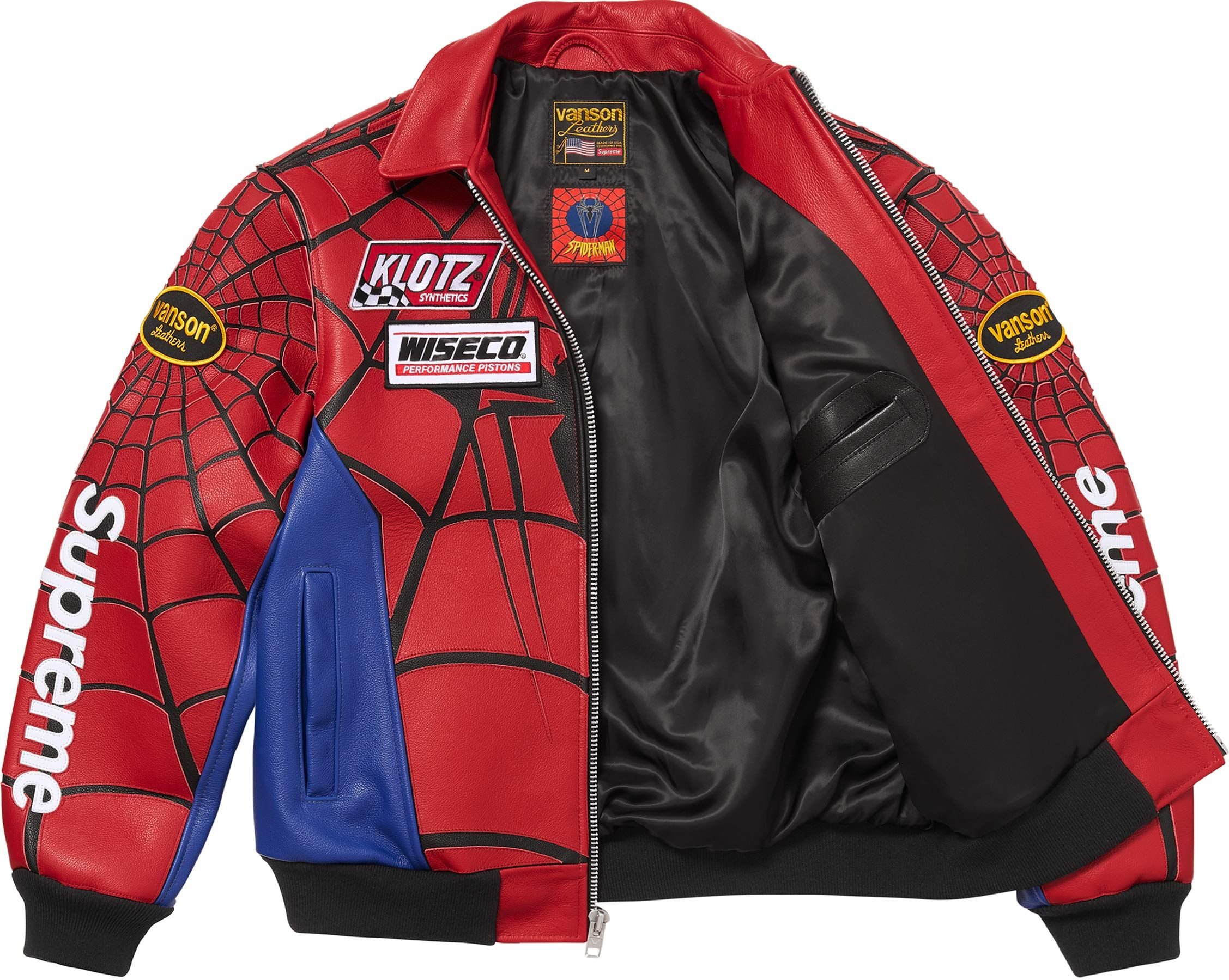 Supreme®/Vanson Leathers® Spider-Man Jacket view 3